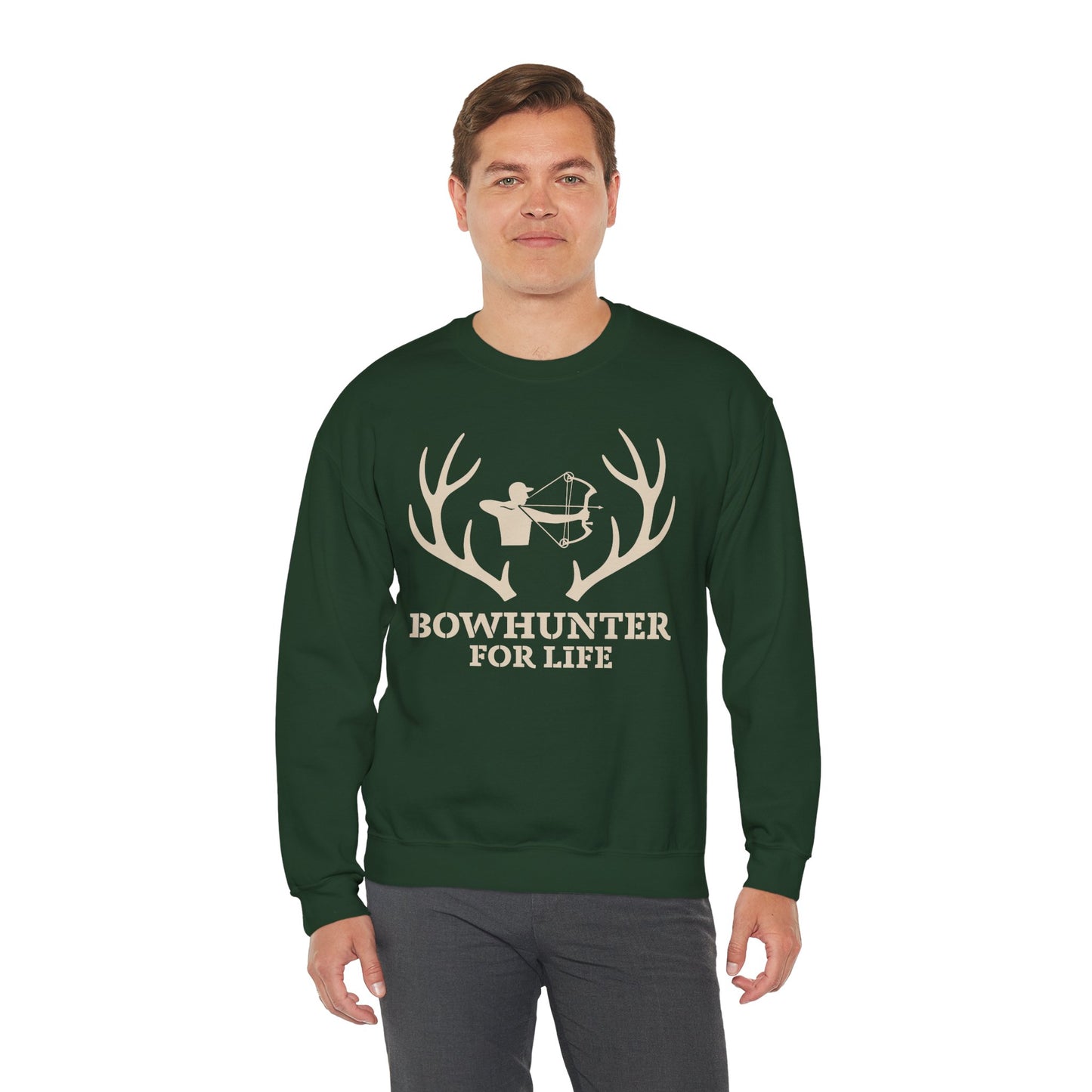 Bowhunter for Life Sweatshirt | Unisex Heavy Blend Crewneck | Perfect Gift for Hunters, Outdoor Enthusiasts, Archery Lovers