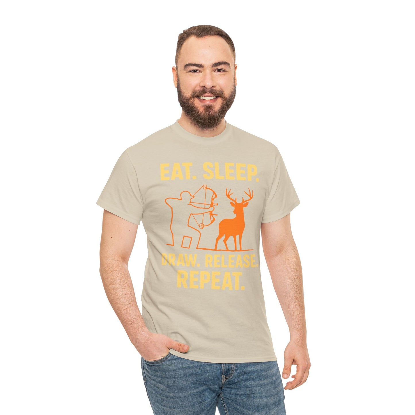 Deer Hunting Unisex Heavy Cotton Tee - Perfect for Outdoor Lovers, Gifts for Adventurers