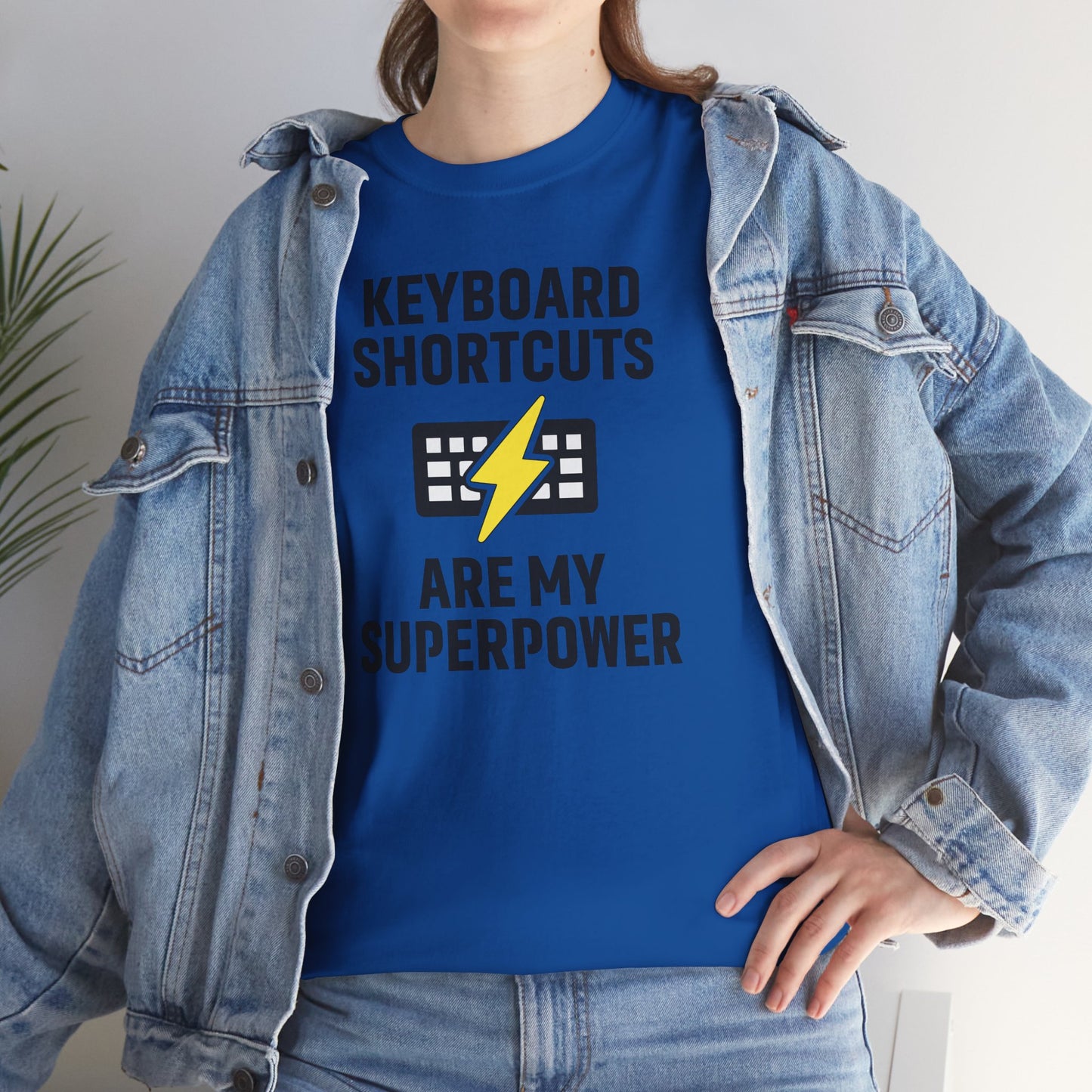 Keyboard Shortcuts Are My Superpower Tee | Gift for Tech Lovers, Cool Office Shirt, Funny Programmer or Office Gift