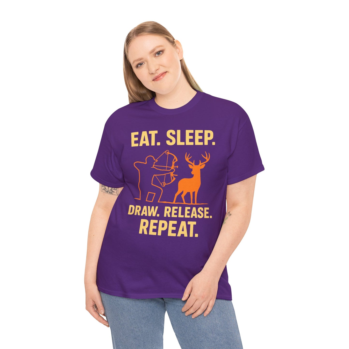 Deer Hunting Unisex Heavy Cotton Tee - Perfect for Outdoor Lovers, Gifts for Adventurers