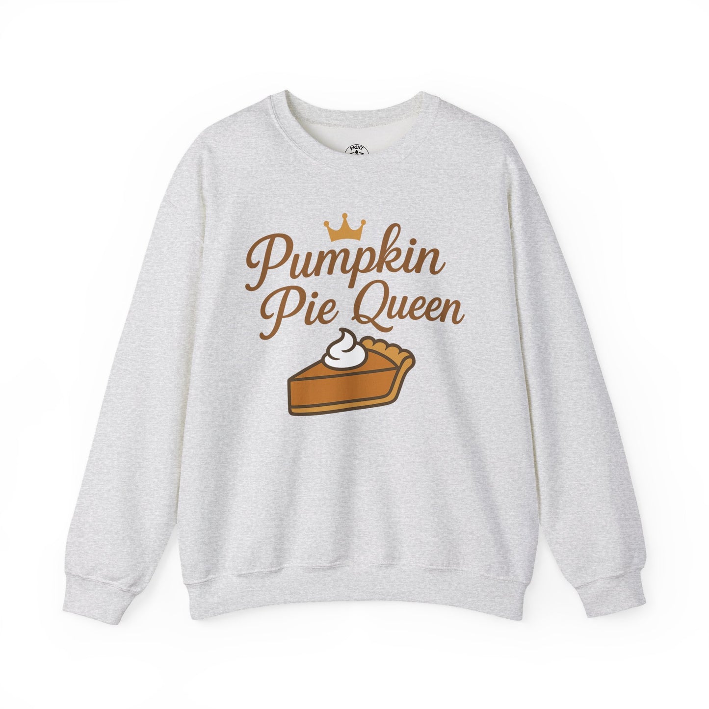 Pumpkin Pie Queen Crewneck Sweatshirt, Cozy Fall Sweatshirt, Thanksgiving Apparel, Funny Sweatshirt for Women, Gift for Baking Lovers