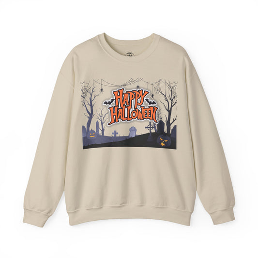 Halloween Crewneck Sweatshirt, Unisex Cozy Sweater, Fall Apparel, Spooky Season Outfit, Gift for Halloween Lovers
