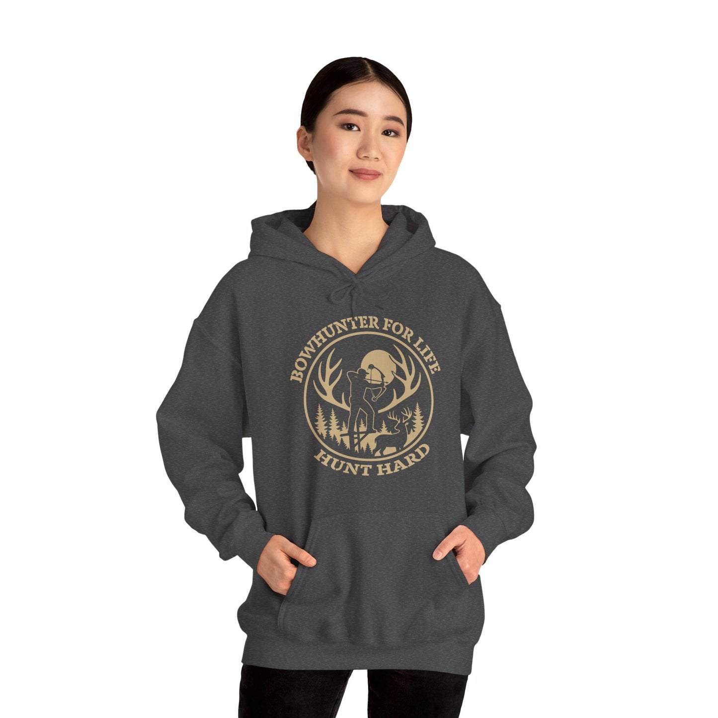 Hunt Hard Hoodie - Adventure Awaits, Perfect for Outdoor Enthusiasts, Gift for Hunters, Fall Fashion, Cozy Sweatshirt