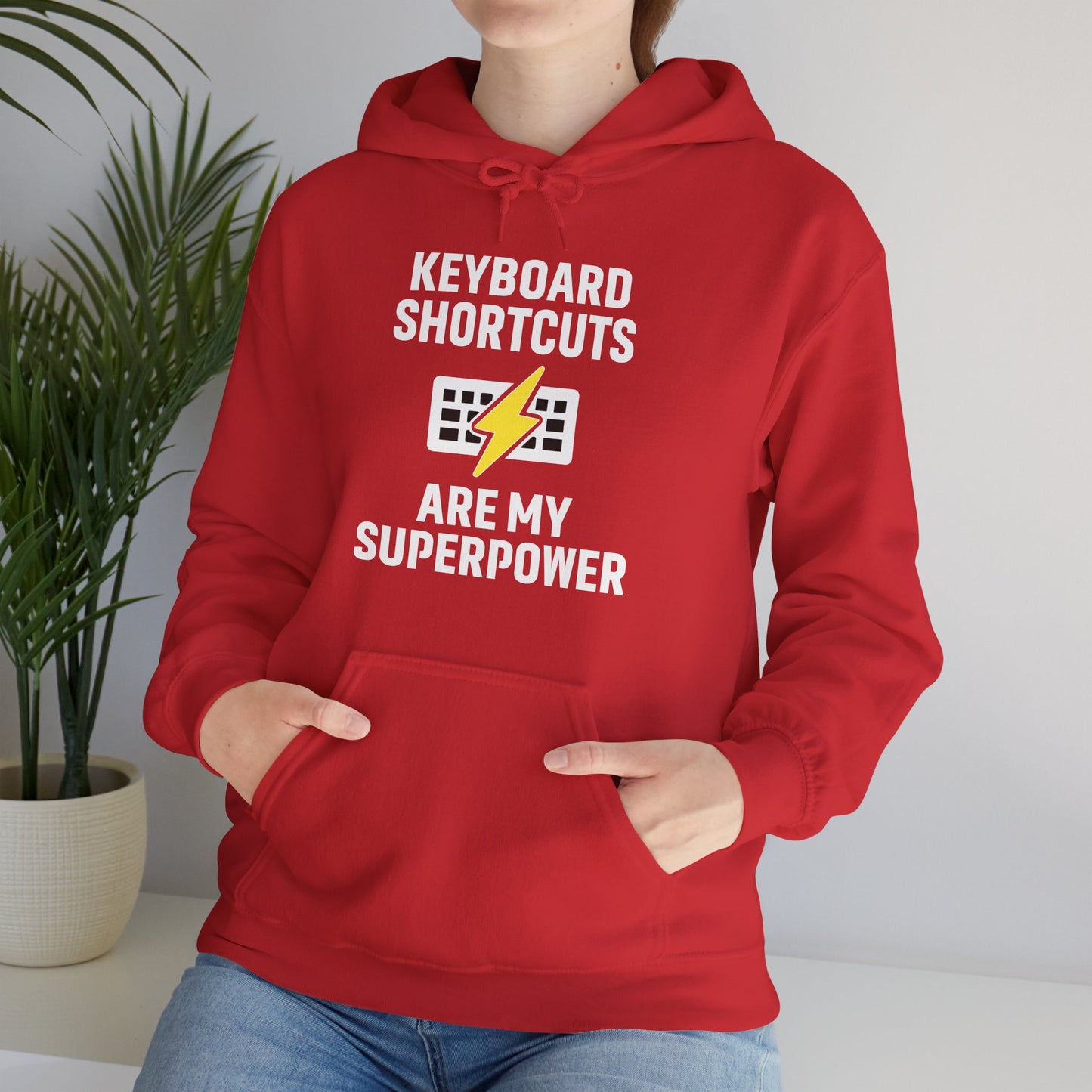 Keyboard Shortcuts Are My Superpower Hoodie | Programmer Gift, Tech Lover Apparel, Office Gift, Geek Fashion