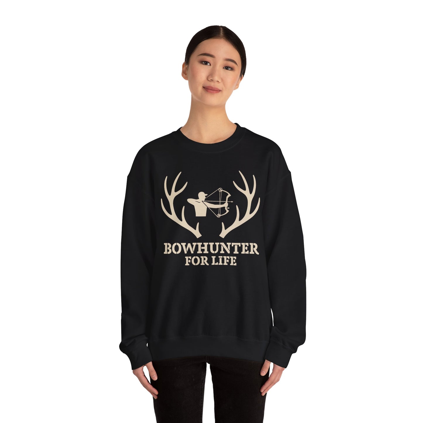Bowhunter for Life Sweatshirt | Unisex Heavy Blend Crewneck | Perfect Gift for Hunters, Outdoor Enthusiasts, Archery Lovers