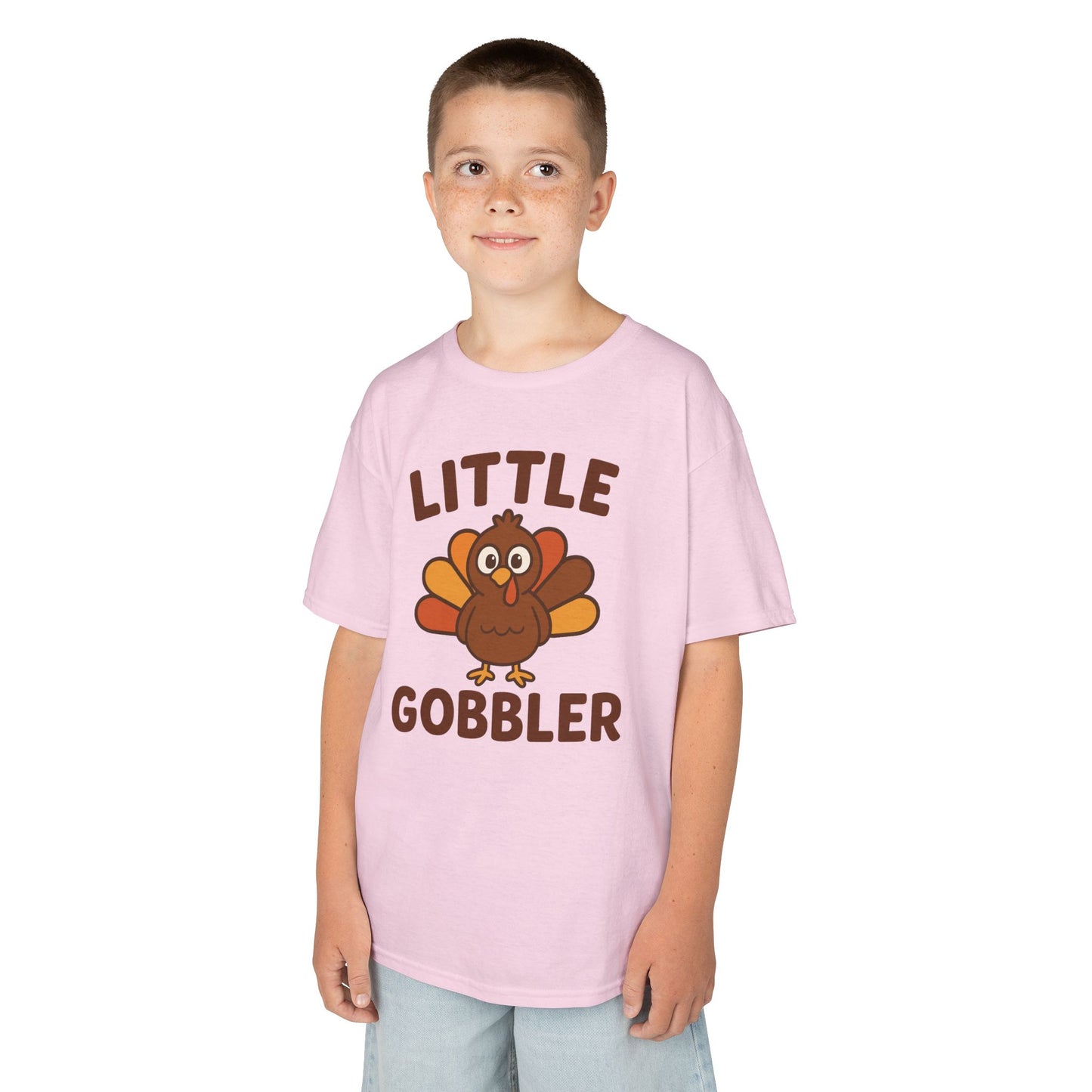 Little Gobbler Youth Unisex T-Shirt | Thanksgiving Kids Tee, Fall Family Fun Tee, Holiday Gift for Kids, Cute Thanksgiving Apparel