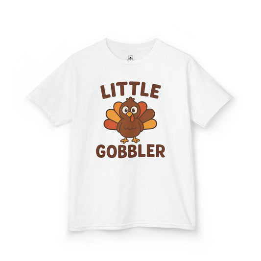 Little Gobbler Youth Unisex T-Shirt | Thanksgiving Kids Tee, Fall Family Fun Tee, Holiday Gift for Kids, Cute Thanksgiving Apparel