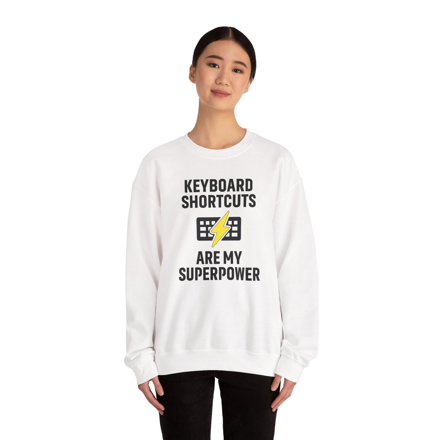 Keyboard Shortcuts Are My Superpower Sweatshirt | Crewneck, Computer Lover Gift, Tech Humor, Geeky Fashion, Office Gift
