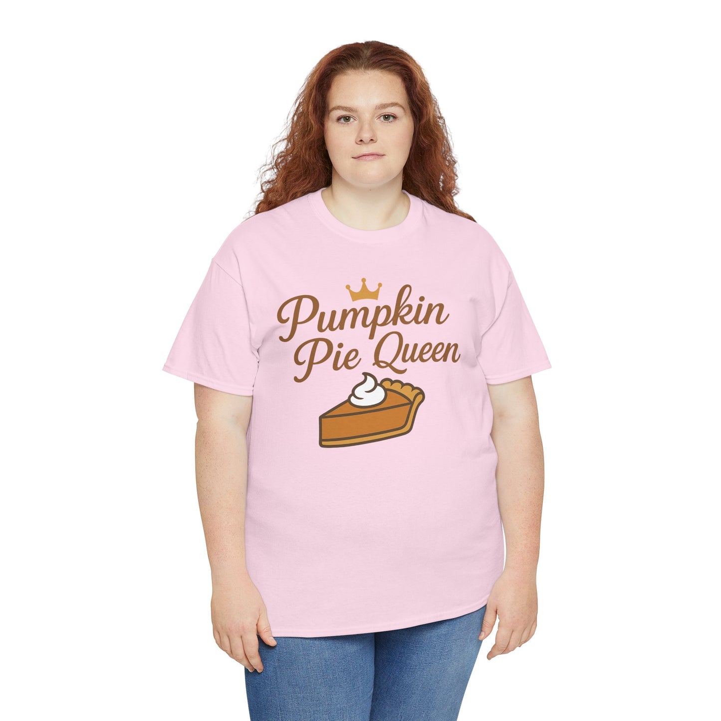 Pumpkin Pie Queen Tee, Funny T-Shirt, Thanksgiving Gift, Fall Apparel, Sweet Treat Lover Shirt, Unisex Cotton Tee