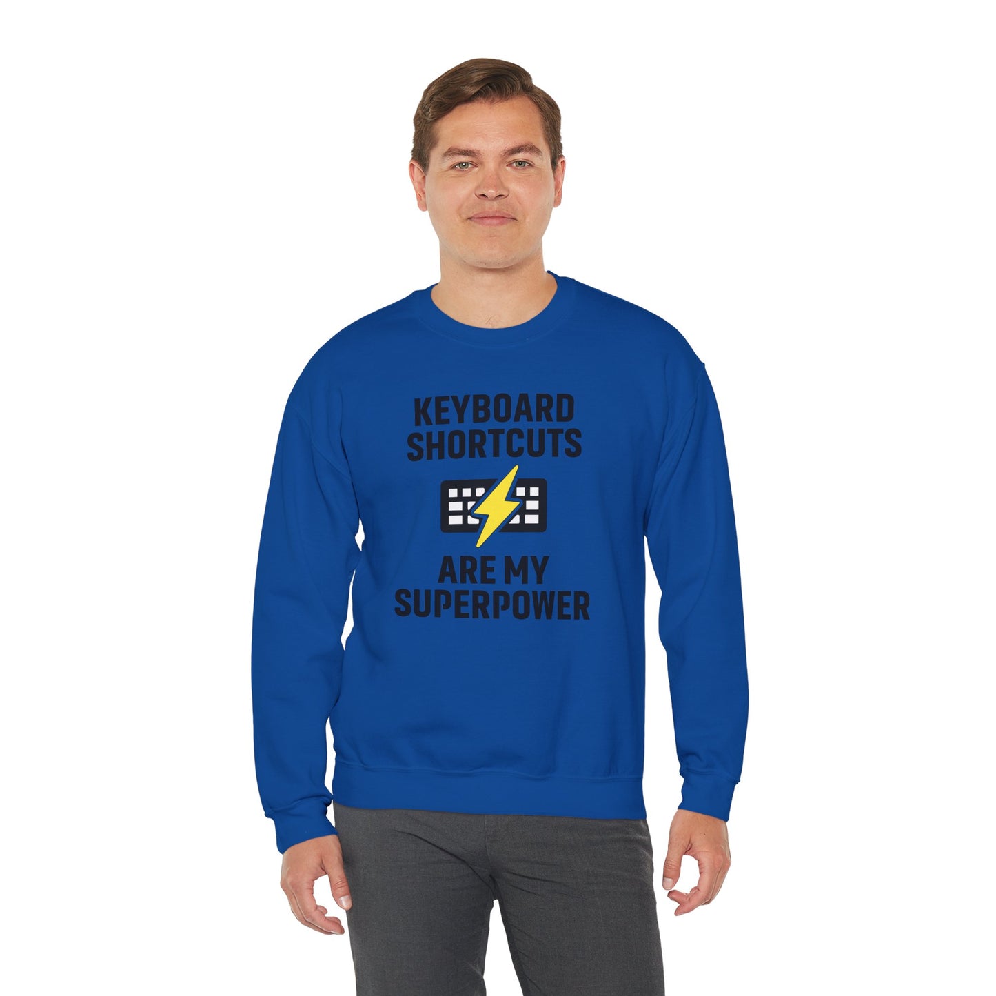 Keyboard Shortcuts Are My Superpower Sweatshirt | Crewneck, Computer Lover Gift, Tech Humor, Geeky Fashion, Office Gift