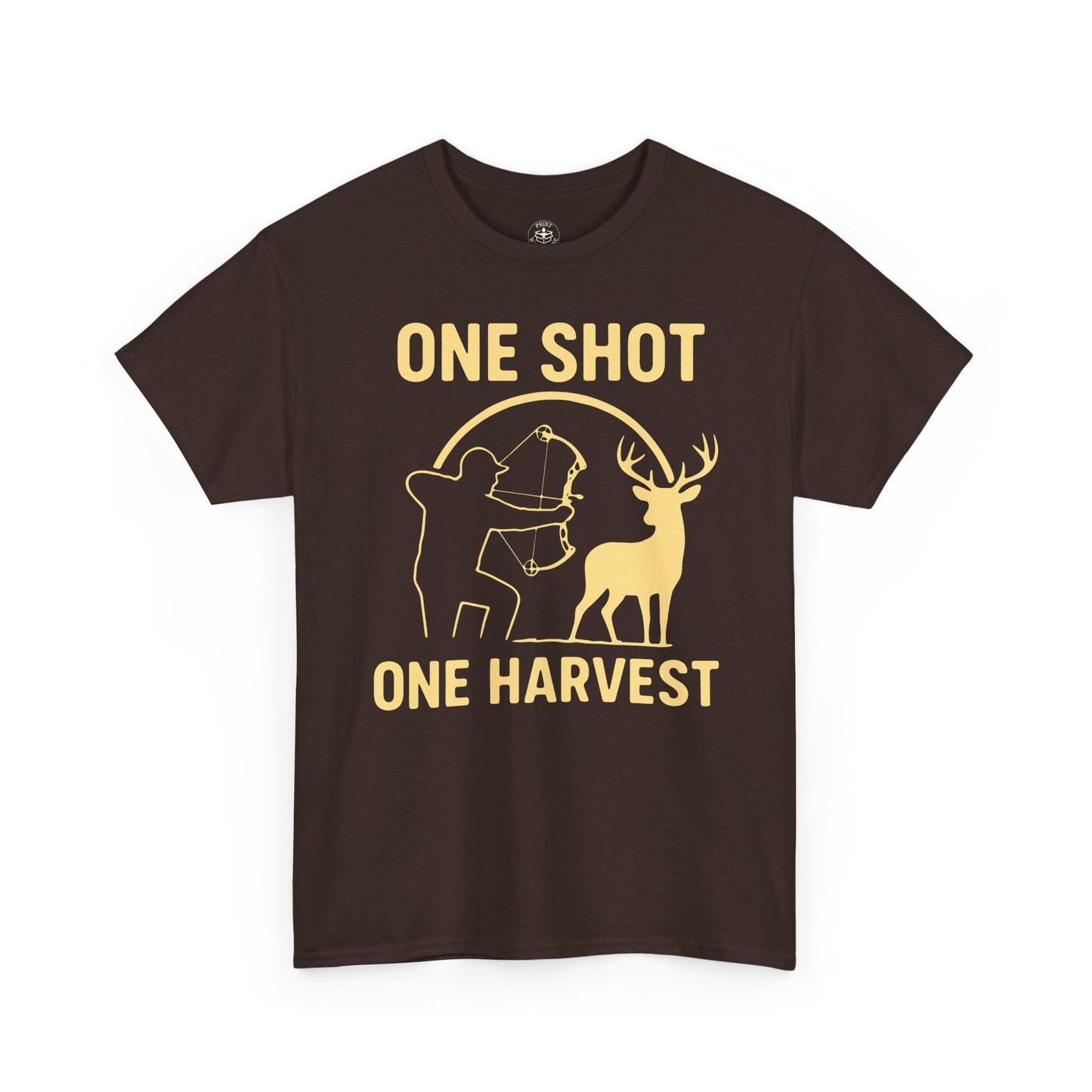 Hunting Enthusiast Tee, One Shot One Harvest T-Shirt, Gift for Hunters, Outdoor Adventure Wear, Casual Nature Lover Apparel