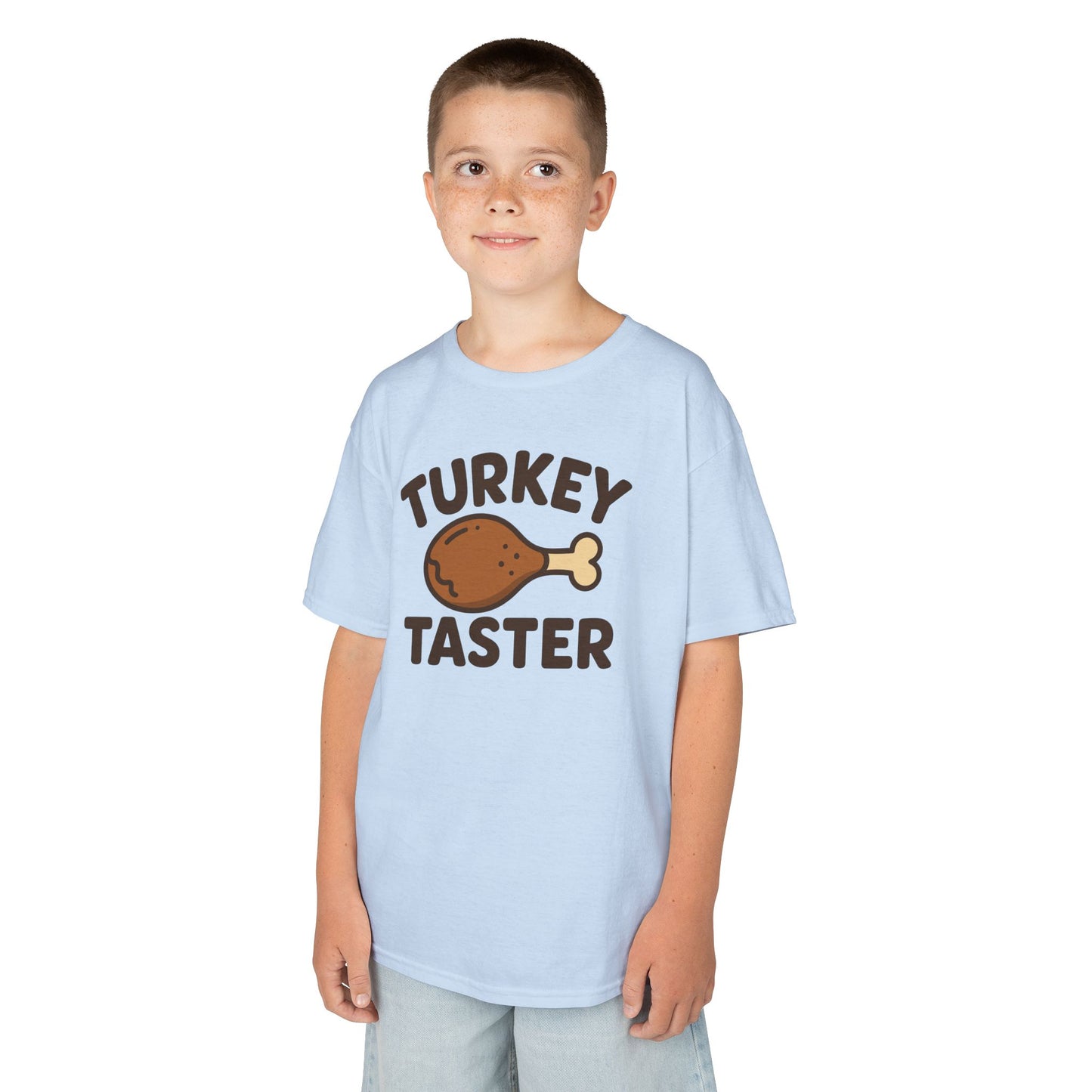 Turkey Taster Kids Tee, Fun Holiday Shirt, Thanksgiving Gift, Family Gathering Outfit, Cute Kids Clothing
