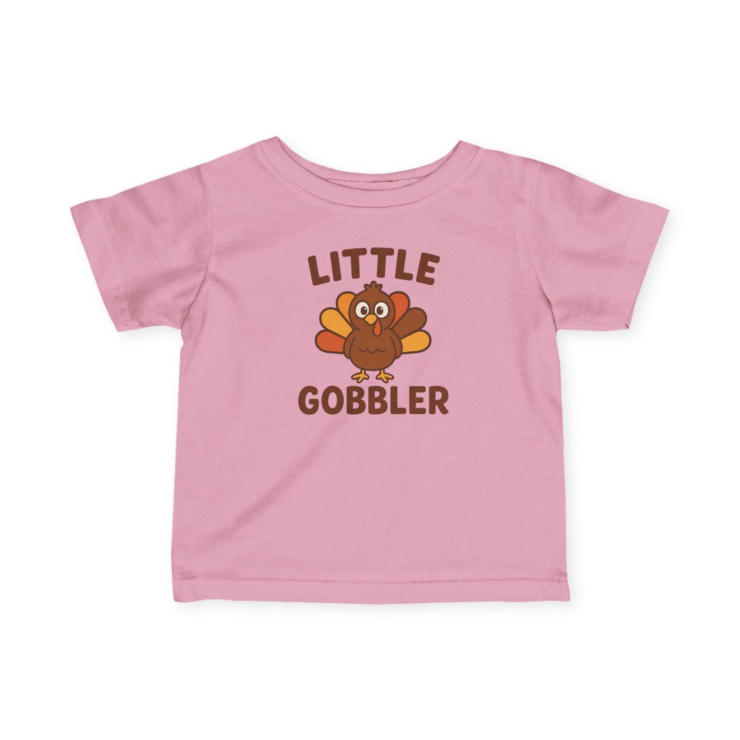 Little Gobbler Infant Unisex T-Shirt | Fall Celebrations, Toddler Holiday Apparel, Thanksgiving Gift