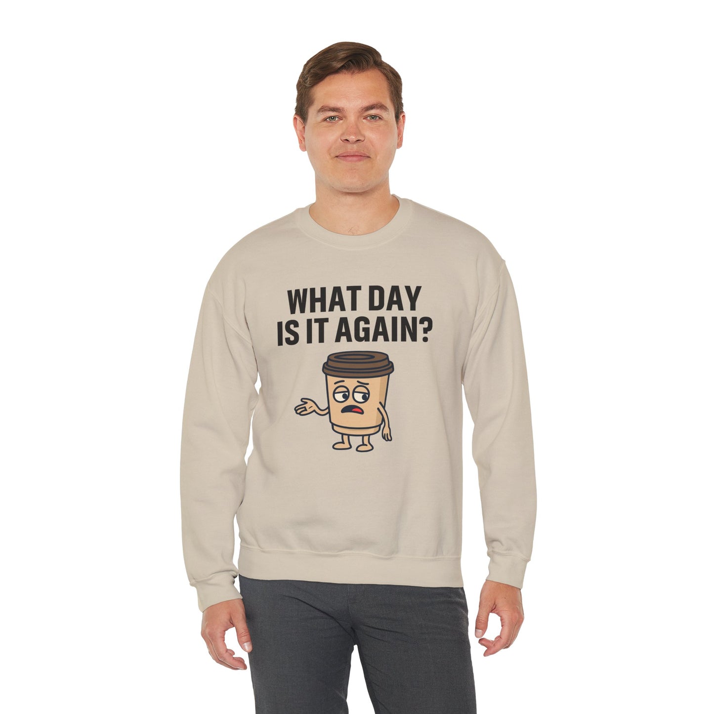 Funny Coffee Sweatshirt with Sassy Quote, Unisex Crewneck for Coffee Lovers, Perfect Gift for Birthdays or Relaxation Days