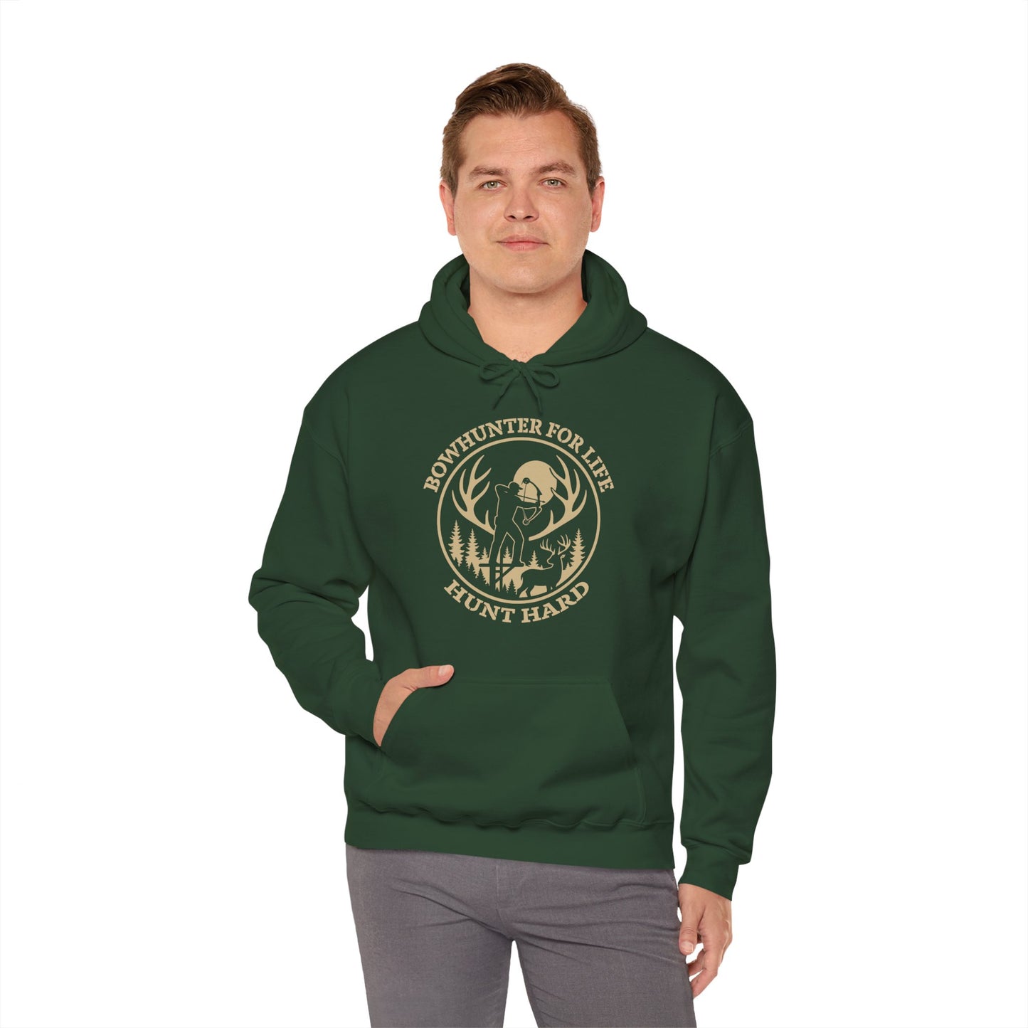 Hunt Hard Hoodie - Adventure Awaits, Perfect for Outdoor Enthusiasts, Gift for Hunters, Fall Fashion, Cozy Sweatshirt