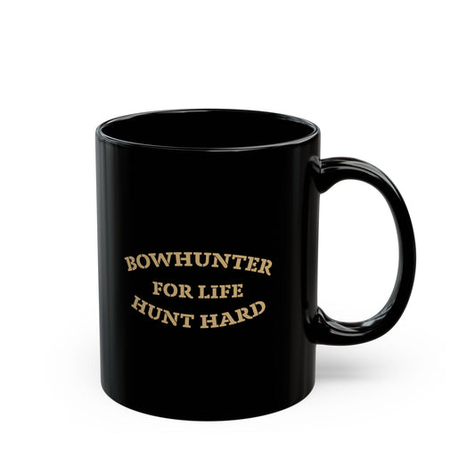 Hunting Mug - Bowhunter For Life, Gift for Hunters, Outdoor Coffee Cup, Hunting Enthusiast, Rustic Home Decor