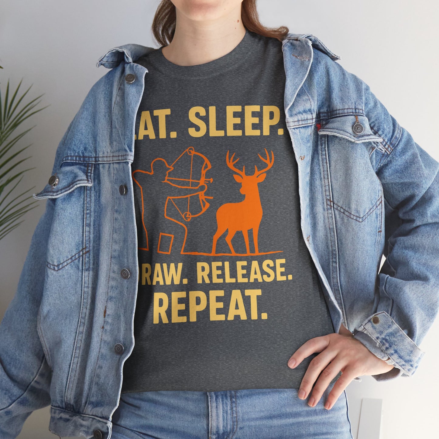 Deer Hunting Unisex Heavy Cotton Tee - Perfect for Outdoor Lovers, Gifts for Adventurers