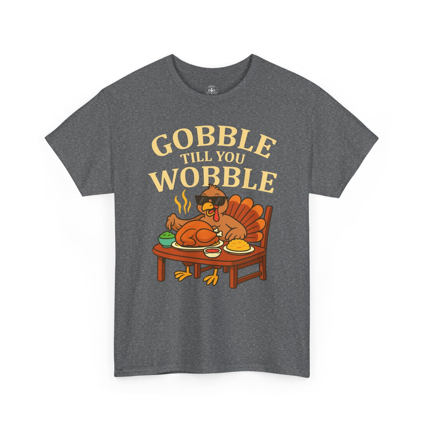 Funny Thanksgiving Tee - Gobble Till You Wobble, Fall Apparel, Thanksgiving Gift, Family Gathering Shirt, Autumn Humor T-Shirt