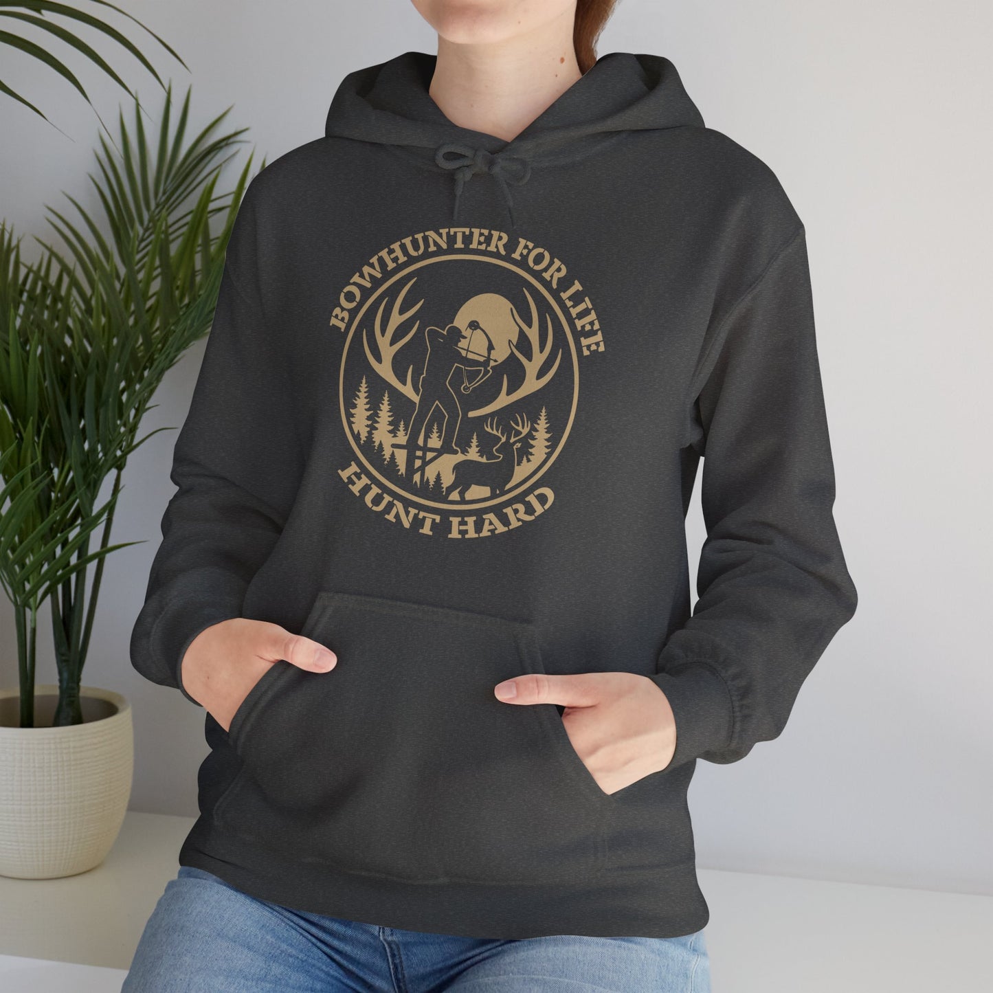 Hunt Hard Hoodie - Adventure Awaits, Perfect for Outdoor Enthusiasts, Gift for Hunters, Fall Fashion, Cozy Sweatshirt