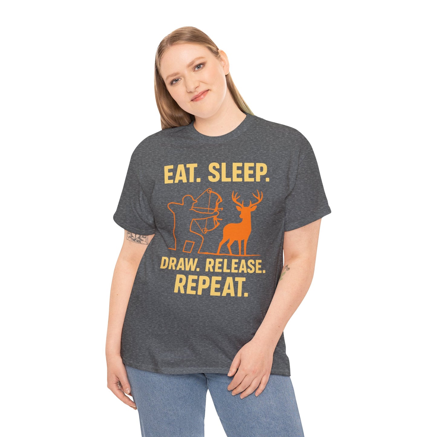Deer Hunting Unisex Heavy Cotton Tee - Perfect for Outdoor Lovers, Gifts for Adventurers