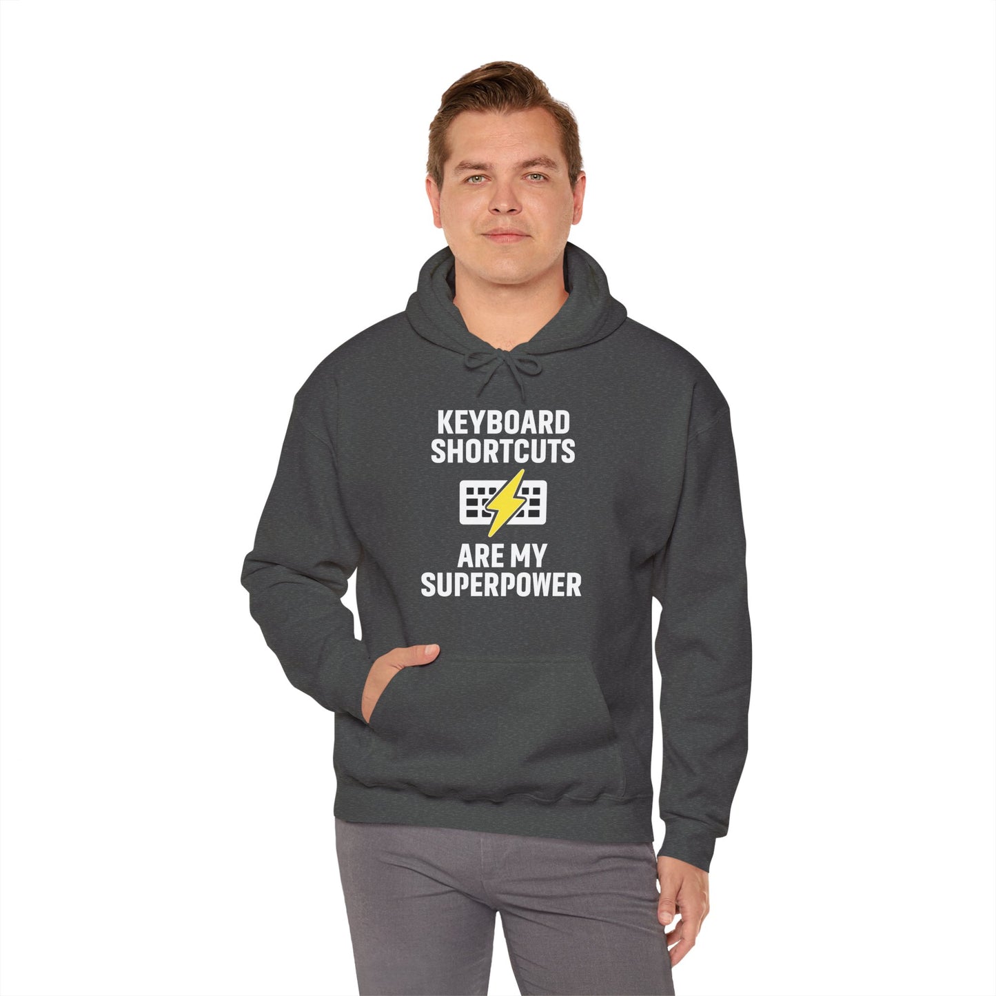 Keyboard Shortcuts Are My Superpower Hoodie | Programmer Gift, Tech Lover Apparel, Office Gift, Geek Fashion