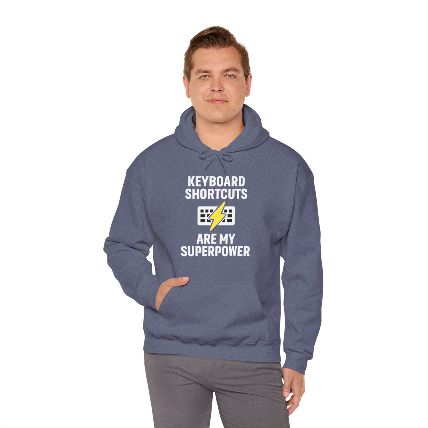 Keyboard Shortcuts Are My Superpower Hoodie | Programmer Gift, Tech Lover Apparel, Office Gift, Geek Fashion