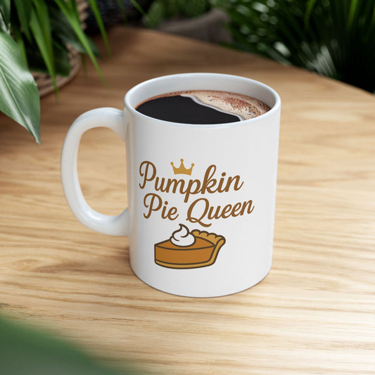 Pumpkin Queen Coffee Mug, Fall Mug, Christmas Gift, Personalized Coffee Cup, Autumn Decor, Harvest Season
