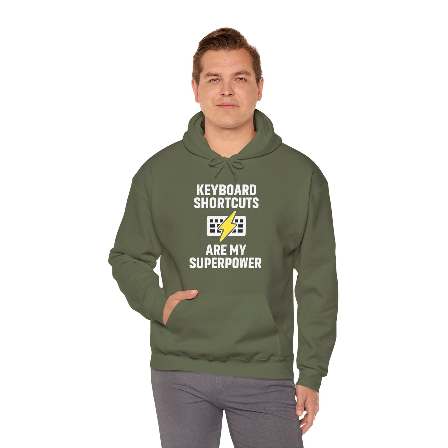 Keyboard Shortcuts Are My Superpower Hoodie | Programmer Gift, Tech Lover Apparel, Office Gift, Geek Fashion
