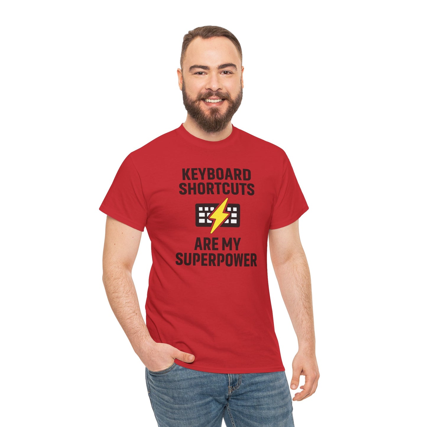 Keyboard Shortcuts Are My Superpower Tee | Gift for Tech Lovers, Cool Office Shirt, Funny Programmer or Office Gift