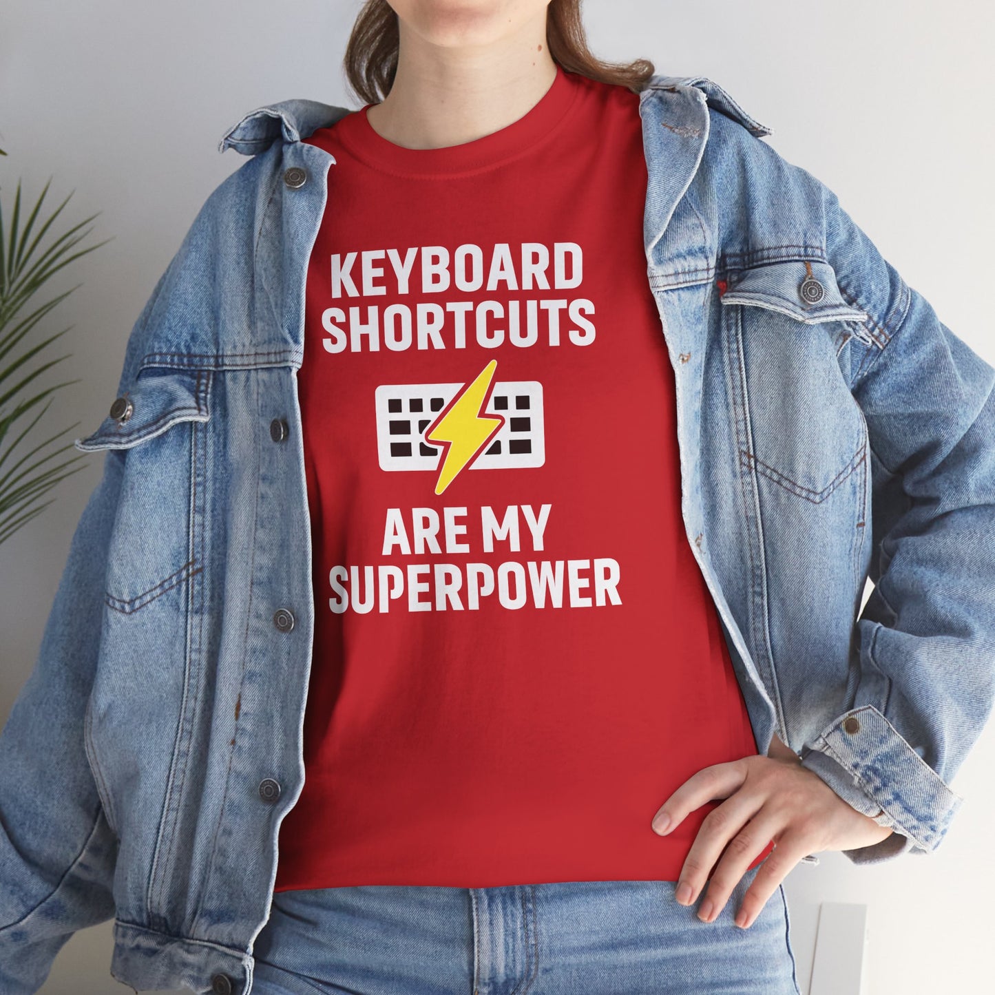Keyboard Shortcuts Are My Superpower Tee | Unisex T-Shirt, Programmer Gift, Tech Humor Shirt, Geeky Apparel, Office Gift, Funny Tee
