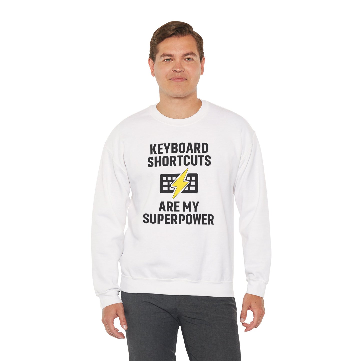 Keyboard Shortcuts Are My Superpower Sweatshirt | Crewneck, Computer Lover Gift, Tech Humor, Geeky Fashion, Office Gift