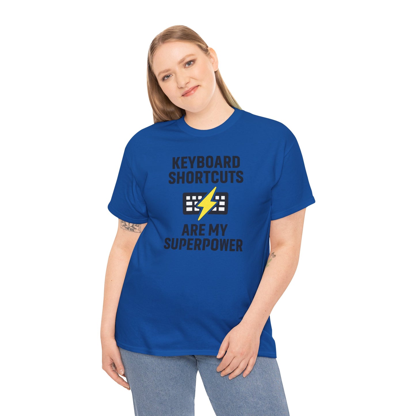 Keyboard Shortcuts Are My Superpower Tee | Gift for Tech Lovers, Cool Office Shirt, Funny Programmer or Office Gift
