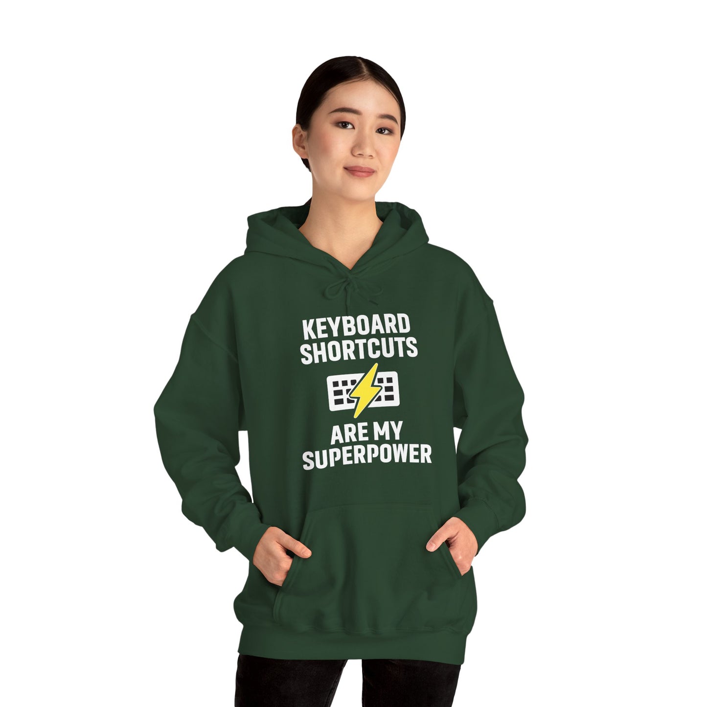 Keyboard Shortcuts Are My Superpower Hoodie | Programmer Gift, Tech Lover Apparel, Office Gift, Geek Fashion