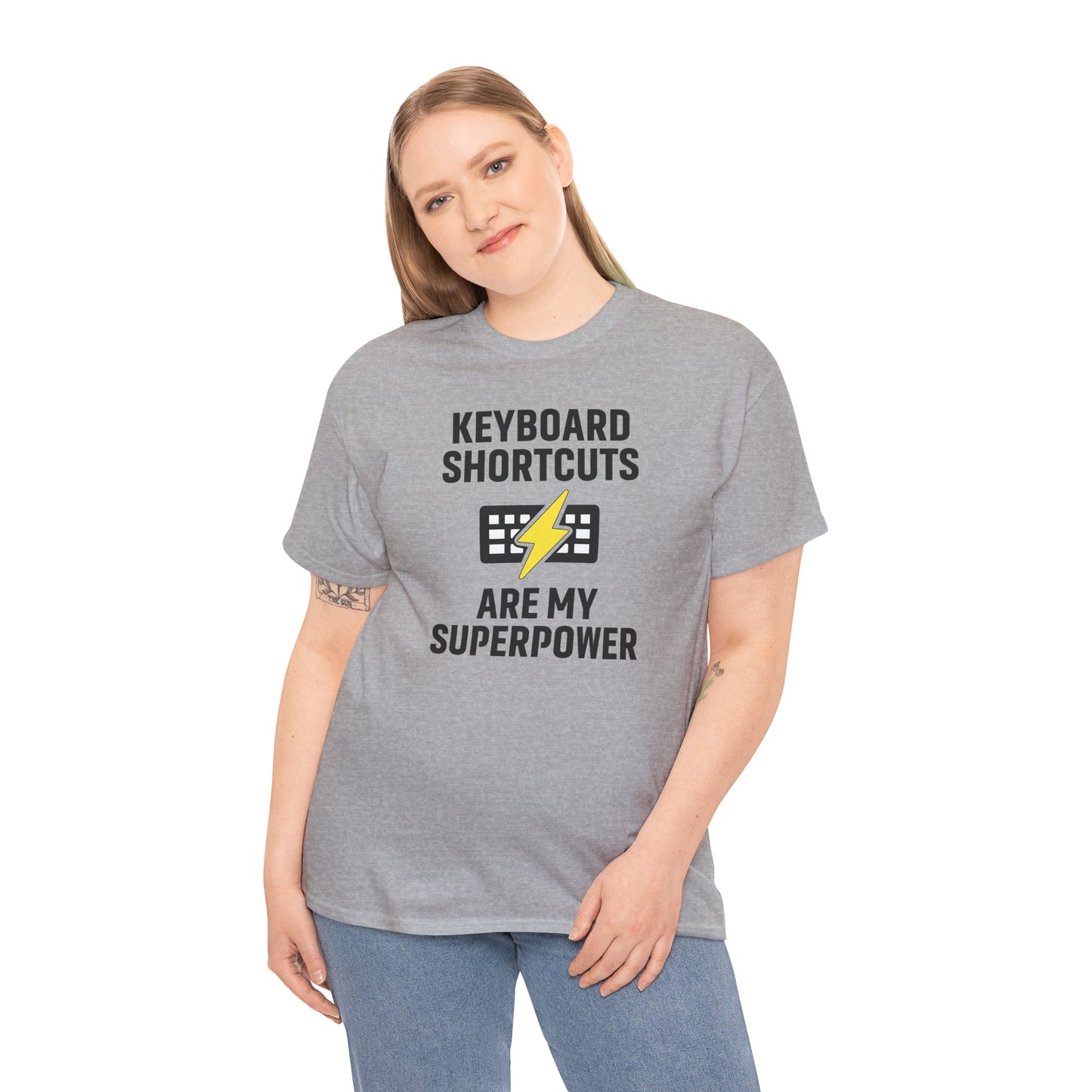 Keyboard Shortcuts Are My Superpower Tee | Gift for Tech Lovers, Cool Office Shirt, Funny Programmer or Office Gift