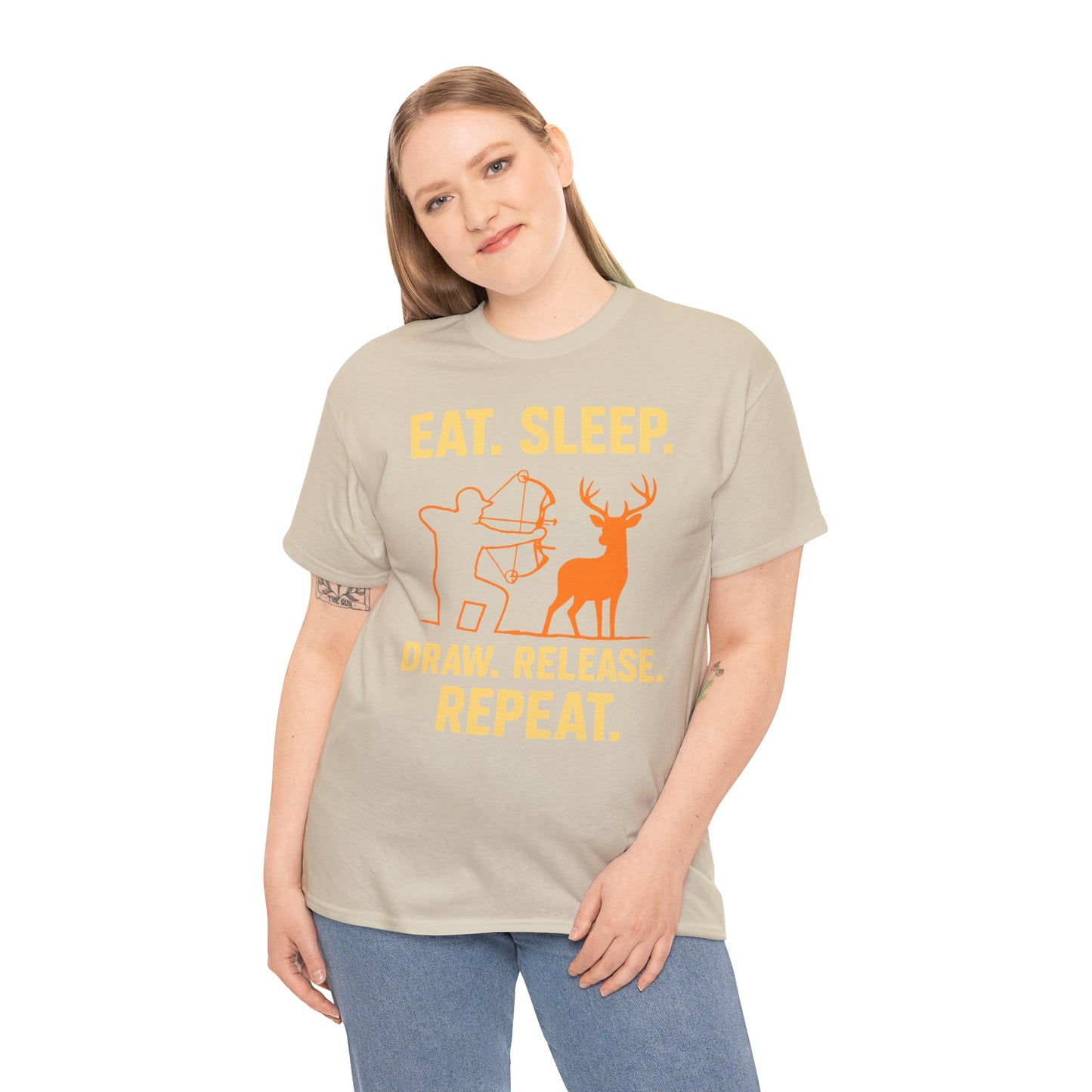 Deer Hunting Unisex Heavy Cotton Tee - Perfect for Outdoor Lovers, Gifts for Adventurers