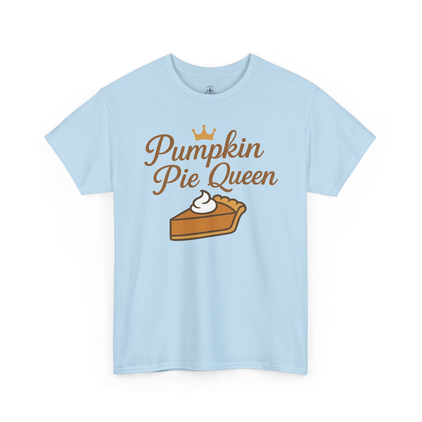 Pumpkin Pie Queen Tee, Funny T-Shirt, Thanksgiving Gift, Fall Apparel, Sweet Treat Lover Shirt, Unisex Cotton Tee