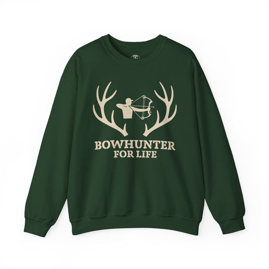 Bowhunter for Life Sweatshirt | Unisex Heavy Blend Crewneck | Perfect Gift for Hunters, Outdoor Enthusiasts, Archery Lovers