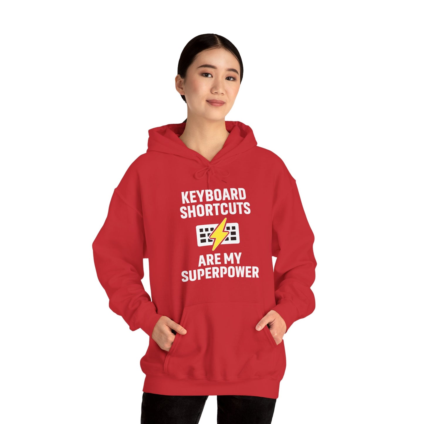 Keyboard Shortcuts Are My Superpower Hoodie | Programmer Gift, Tech Lover Apparel, Office Gift, Geek Fashion