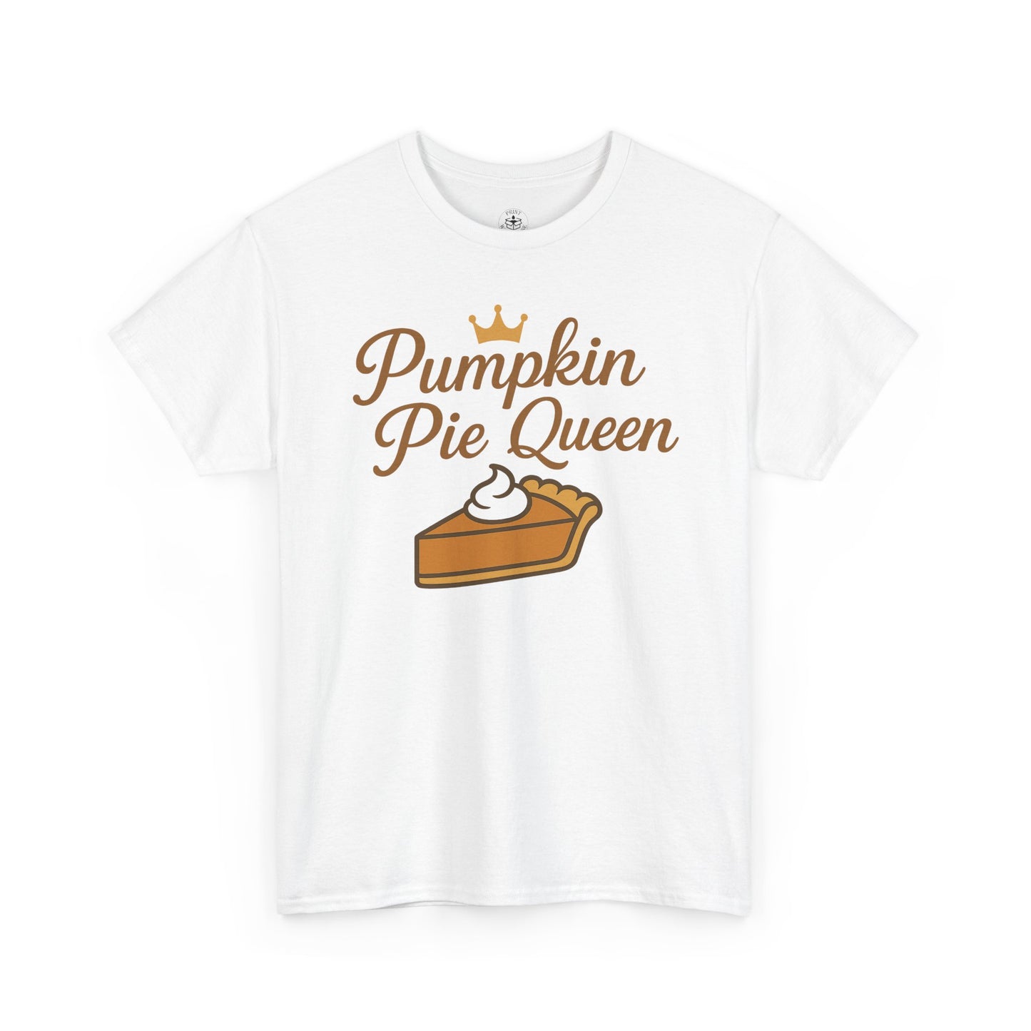 Pumpkin Pie Queen Tee, Funny T-Shirt, Thanksgiving Gift, Fall Apparel, Sweet Treat Lover Shirt, Unisex Cotton Tee