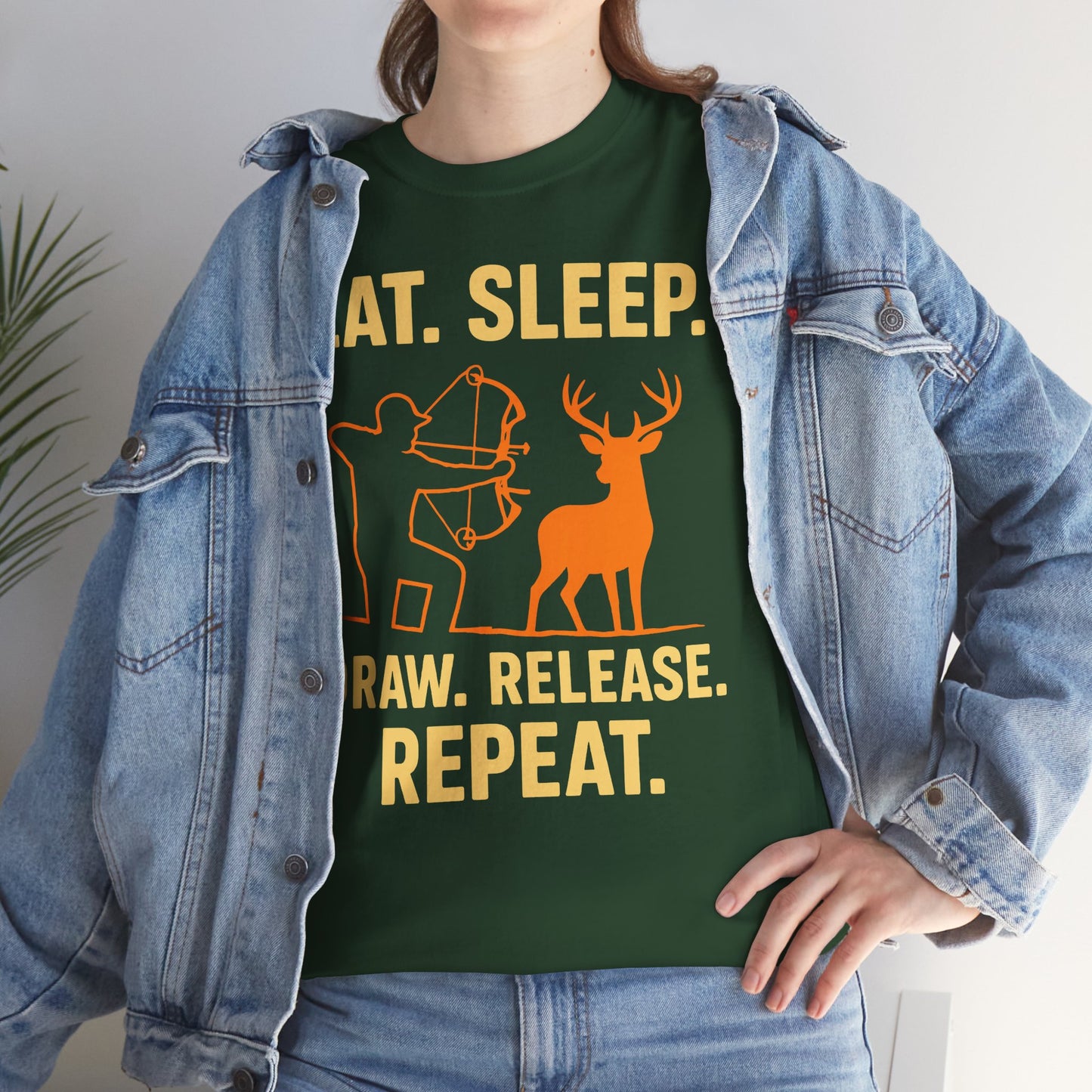 Deer Hunting Unisex Heavy Cotton Tee - Perfect for Outdoor Lovers, Gifts for Adventurers