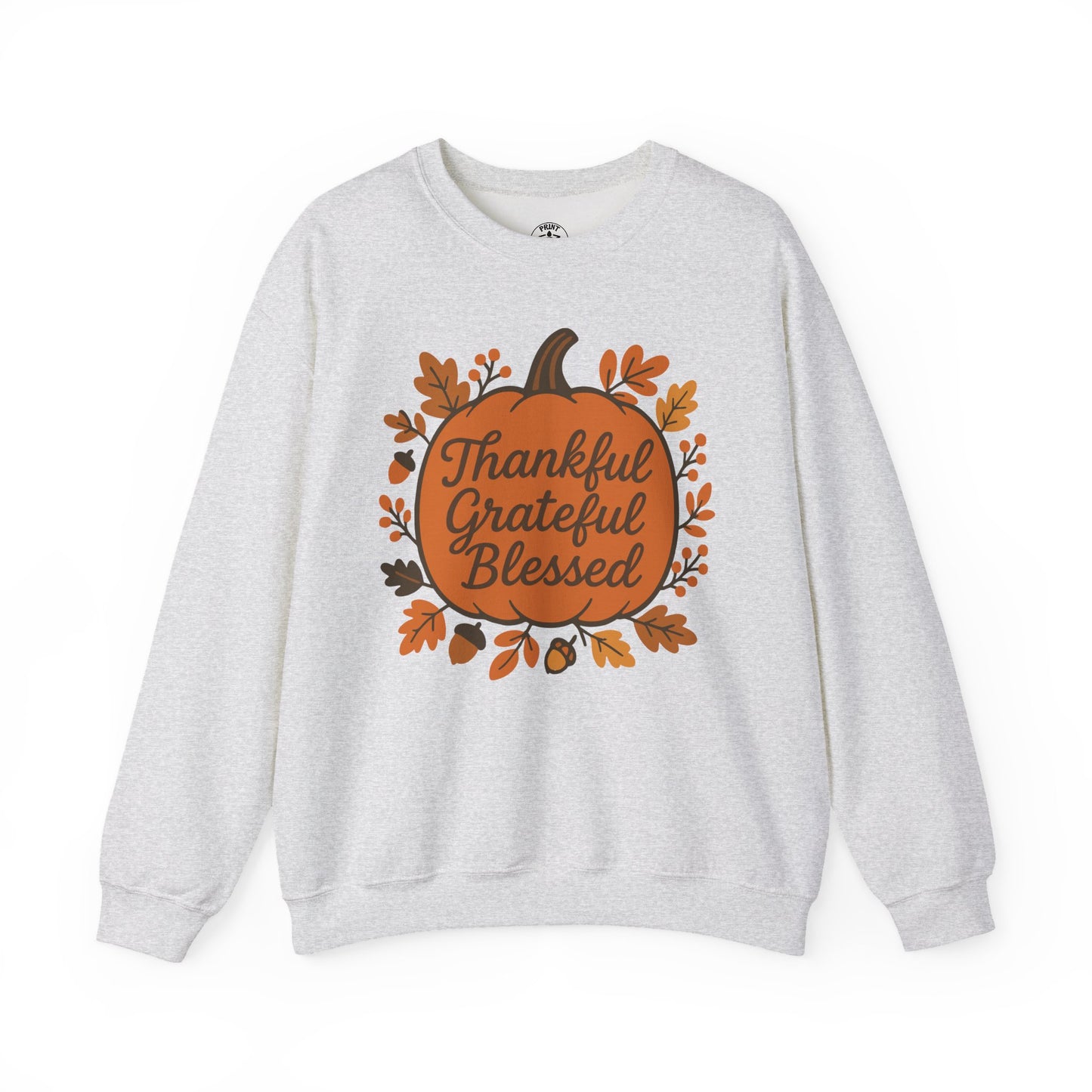 Thankful Grateful Blessed Sweatshirt | Cozy Fall Crewneck, Autumn Style, Thanksgiving Gift, Unisex Casual Wear