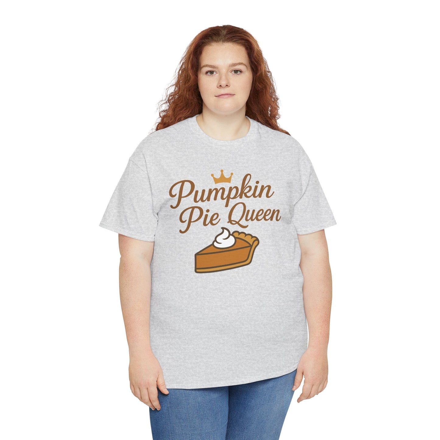 Pumpkin Pie Queen Tee, Funny T-Shirt, Thanksgiving Gift, Fall Apparel, Sweet Treat Lover Shirt, Unisex Cotton Tee