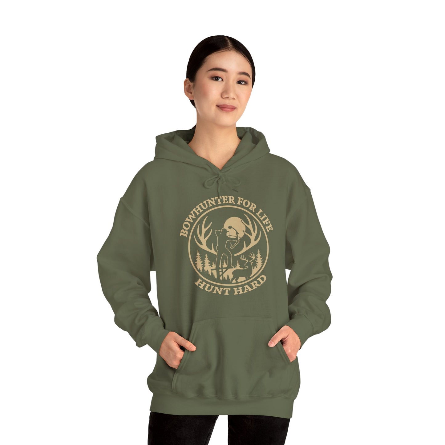 Hunt Hard Hoodie - Adventure Awaits, Perfect for Outdoor Enthusiasts, Gift for Hunters, Fall Fashion, Cozy Sweatshirt