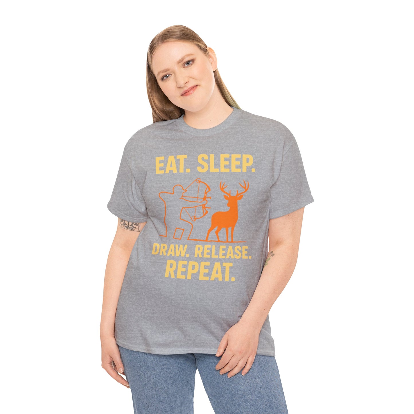 Deer Hunting Unisex Heavy Cotton Tee - Perfect for Outdoor Lovers, Gifts for Adventurers