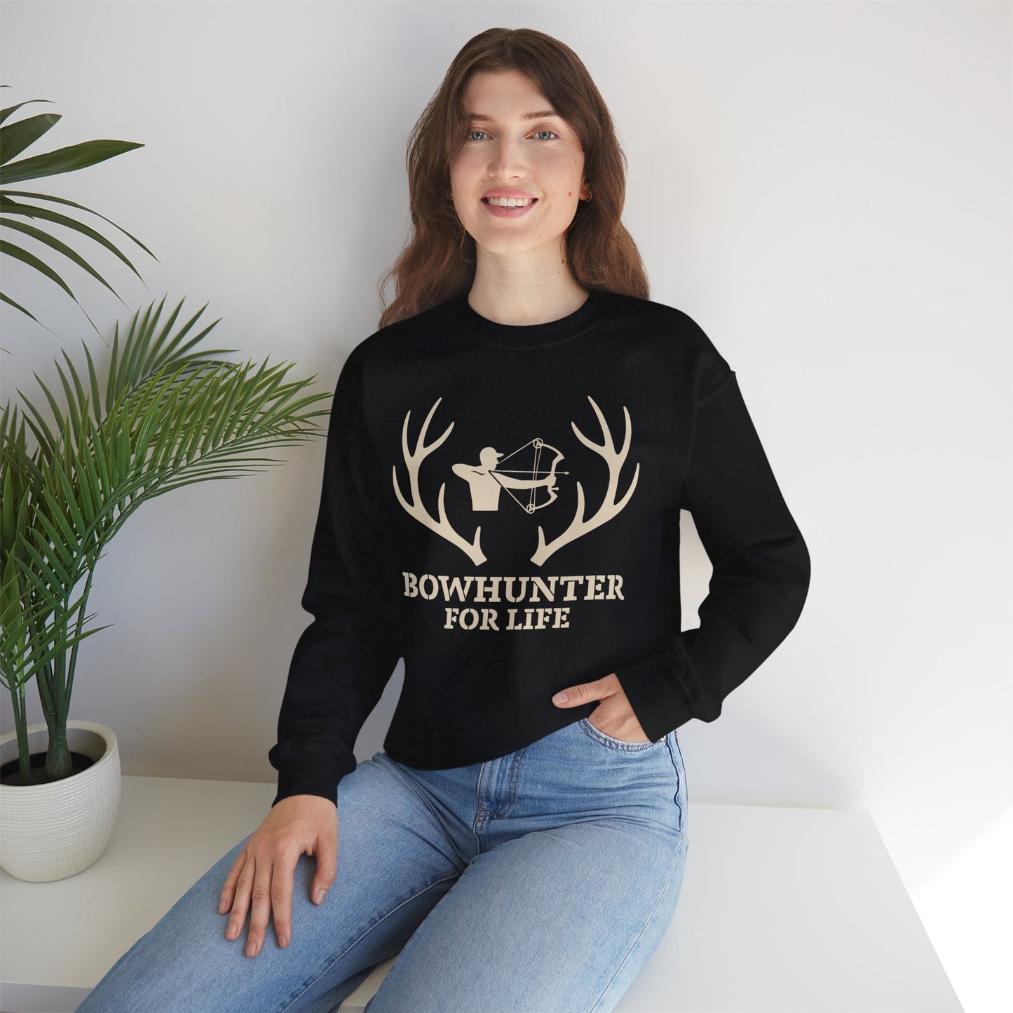 Bowhunter for Life Sweatshirt | Unisex Heavy Blend Crewneck | Perfect Gift for Hunters, Outdoor Enthusiasts, Archery Lovers