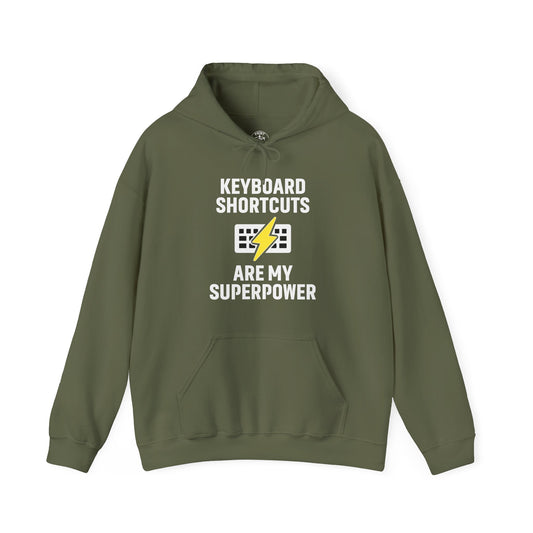 Keyboard Shortcuts Are My Superpower Hoodie | Programmer Gift, Tech Lover Apparel, Office Gift, Geek Fashion