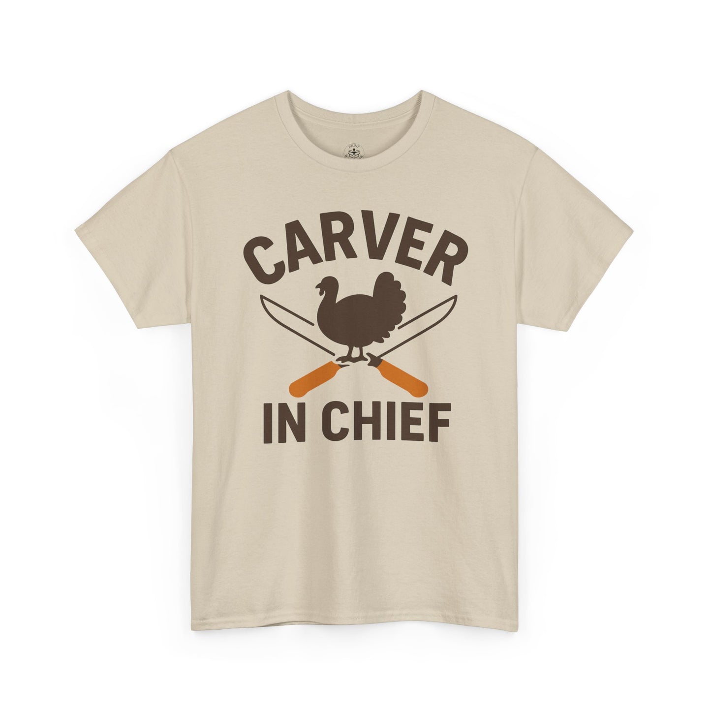 Funny Thanksgiving Tee, Carver in Chief T-Shirt, Unisex Holiday Shirt, Thanksgiving Gift, Family Gathering Apparel, Turkey Day Style