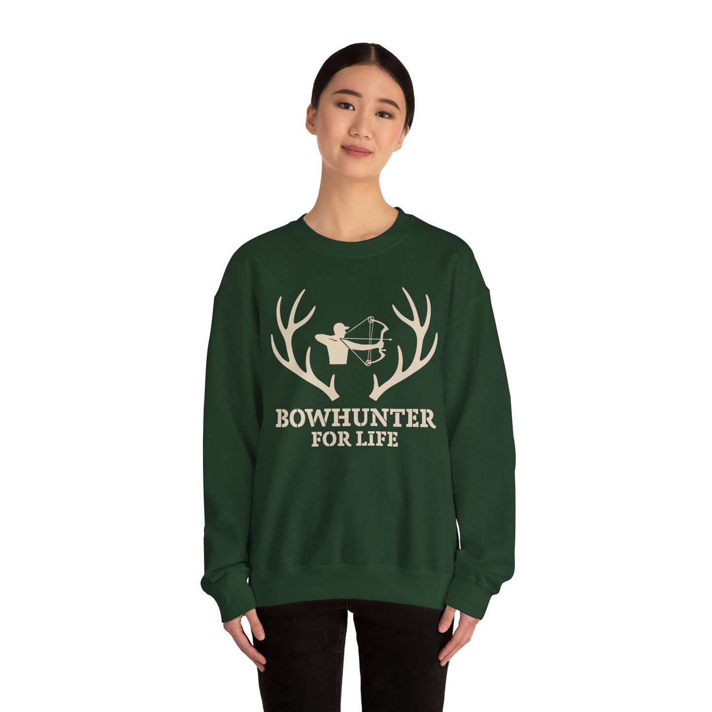 Bowhunter for Life Sweatshirt | Unisex Heavy Blend Crewneck | Perfect Gift for Hunters, Outdoor Enthusiasts, Archery Lovers