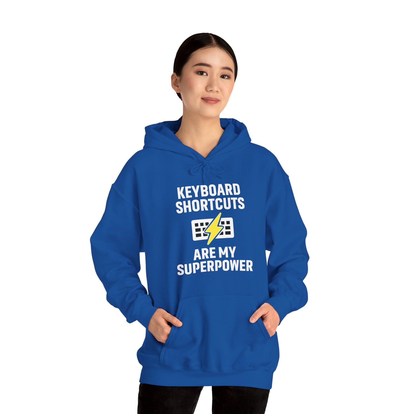 Keyboard Shortcuts Are My Superpower Hoodie | Programmer Gift, Tech Lover Apparel, Office Gift, Geek Fashion