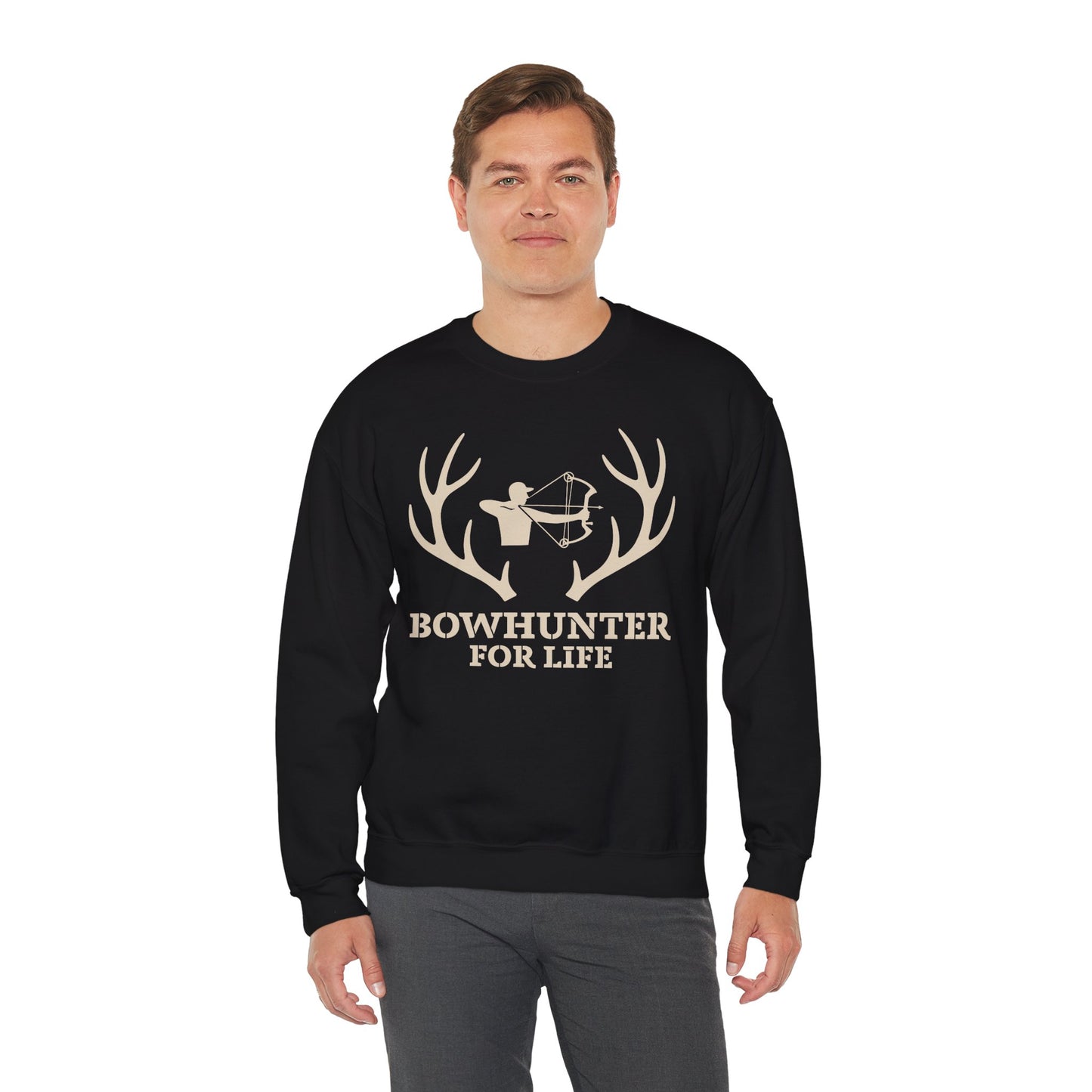 Bowhunter for Life Sweatshirt | Unisex Heavy Blend Crewneck | Perfect Gift for Hunters, Outdoor Enthusiasts, Archery Lovers